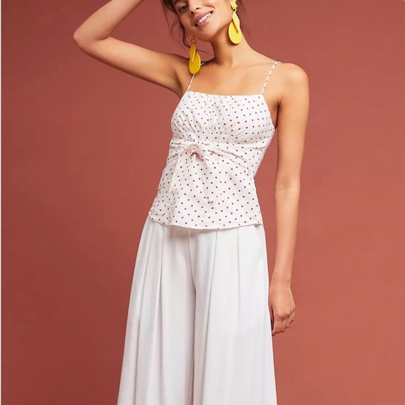 Anthropolgie Maeve Sophia Polka Dot Cami Top - Picture 2 of 10